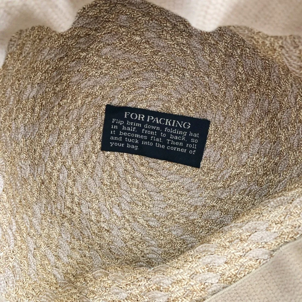 ERIC JAVITS Straw Squishee Fedora Hat - Picture 5 of 5